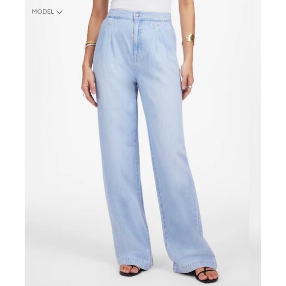 NWT Madewell The Harlow Wide-Leg Jean: Airy Denim Edition Size 31 Retail $138 - Picture 5 of 10